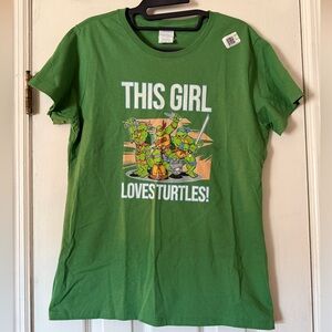 Nickelodeon Green Teenage Mutant Ninja Turtles Women’s Tee